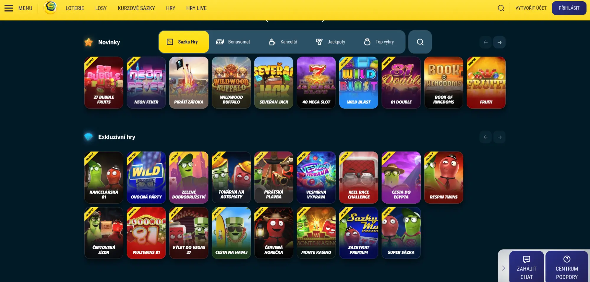 Nabídka her v Radioservis Hry – novinky a exkluzivní výherní automaty Hlavní stránka sekce Radioservis Hry s výběrem nových a exkluzivních online automatů